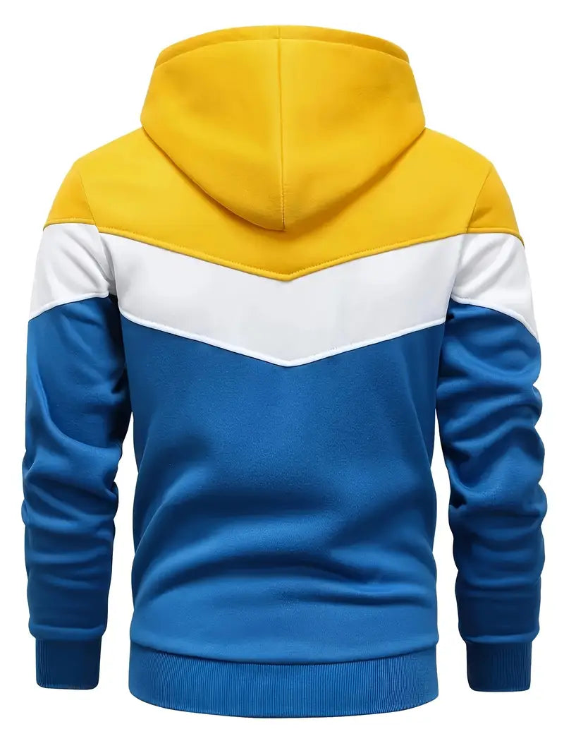 Men’s color block hoodie