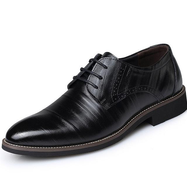 Men's lace-up stylish dress shoes