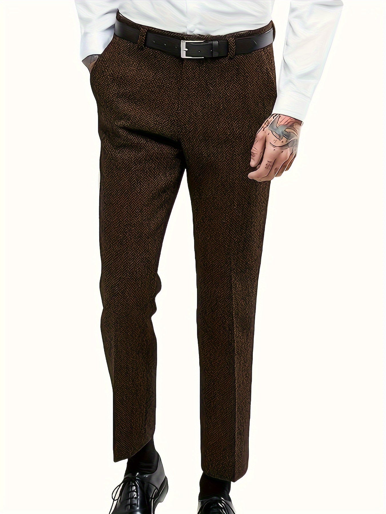 Men's vintage formal tweed pants