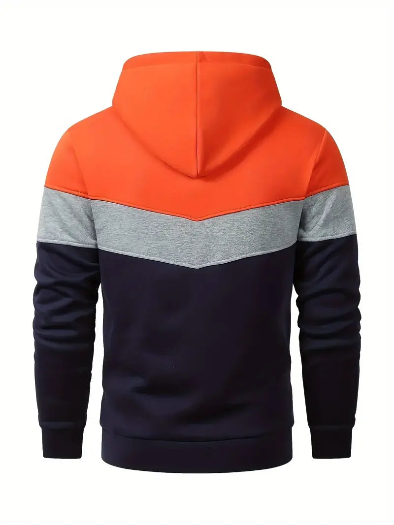 Men’s color block hoodie