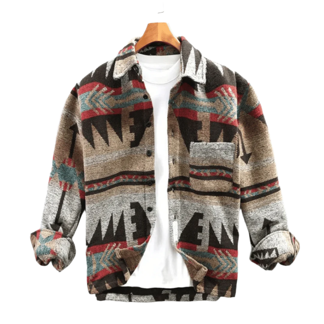 Men’s vintage boho shirt jacket