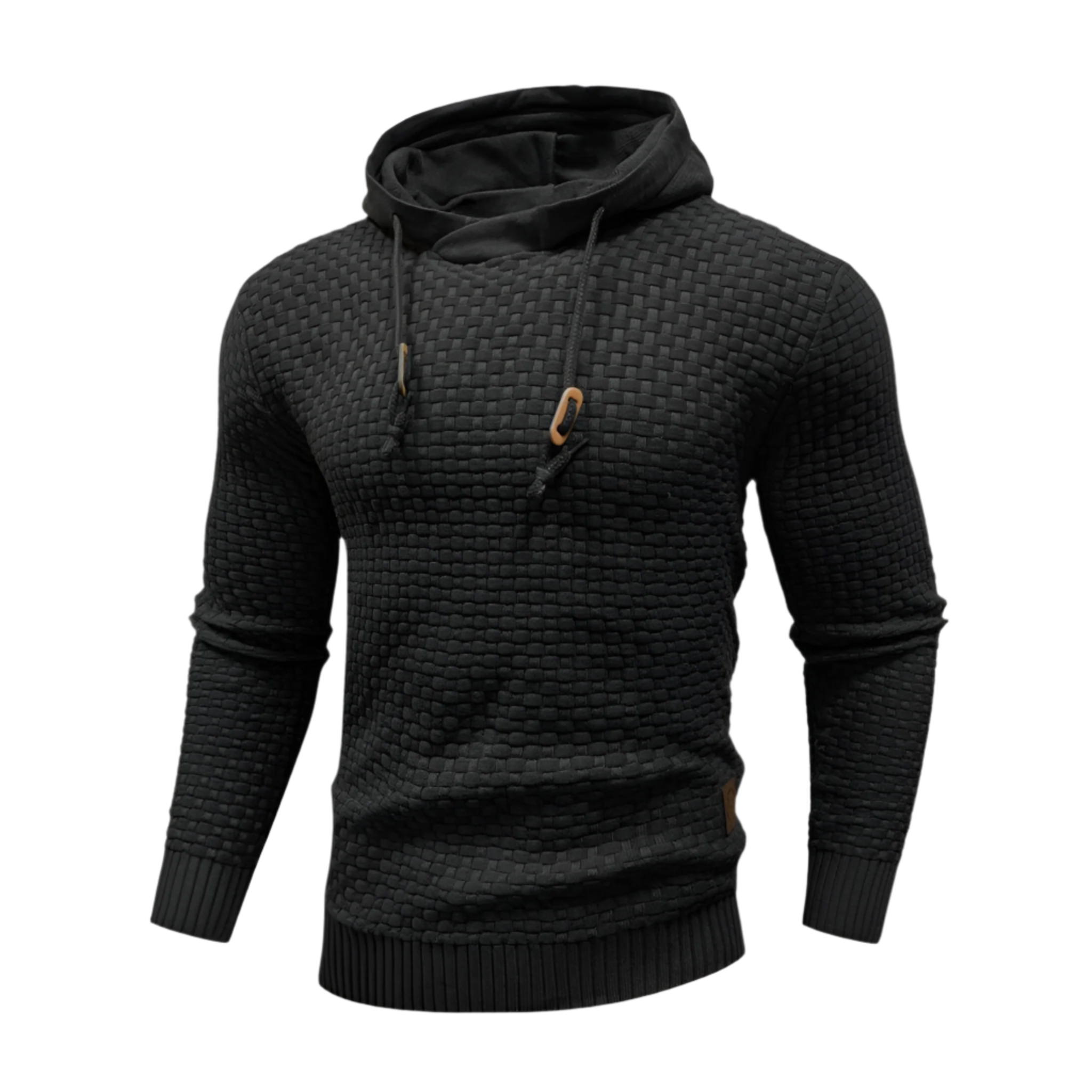 Men’s slim-fit knitted hoodie