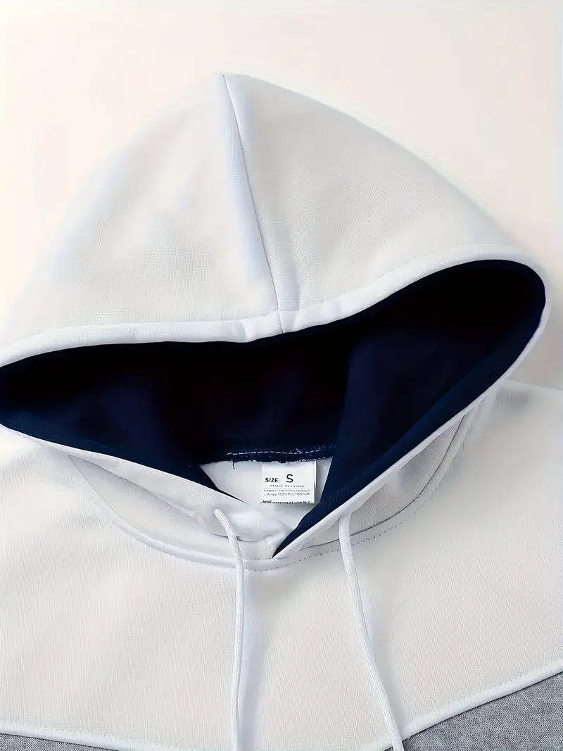 Men’s color block hoodie