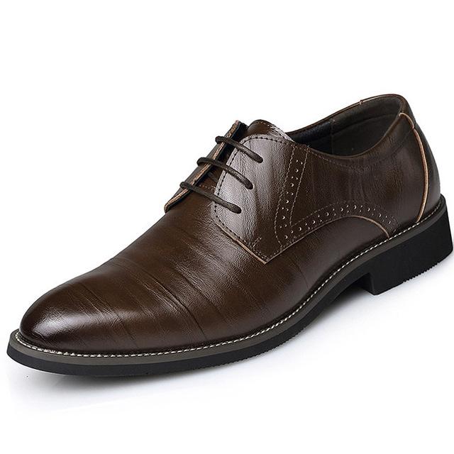 Men's lace-up stylish dress shoes