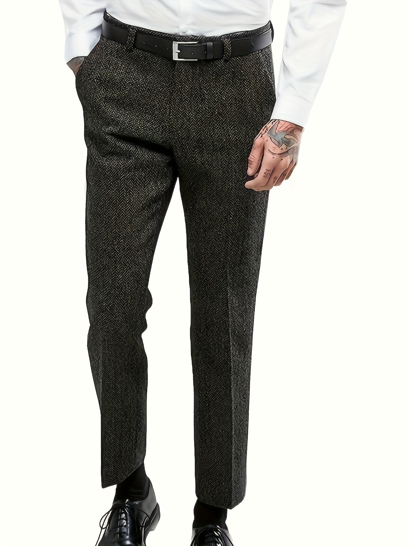 Men's vintage formal tweed pants