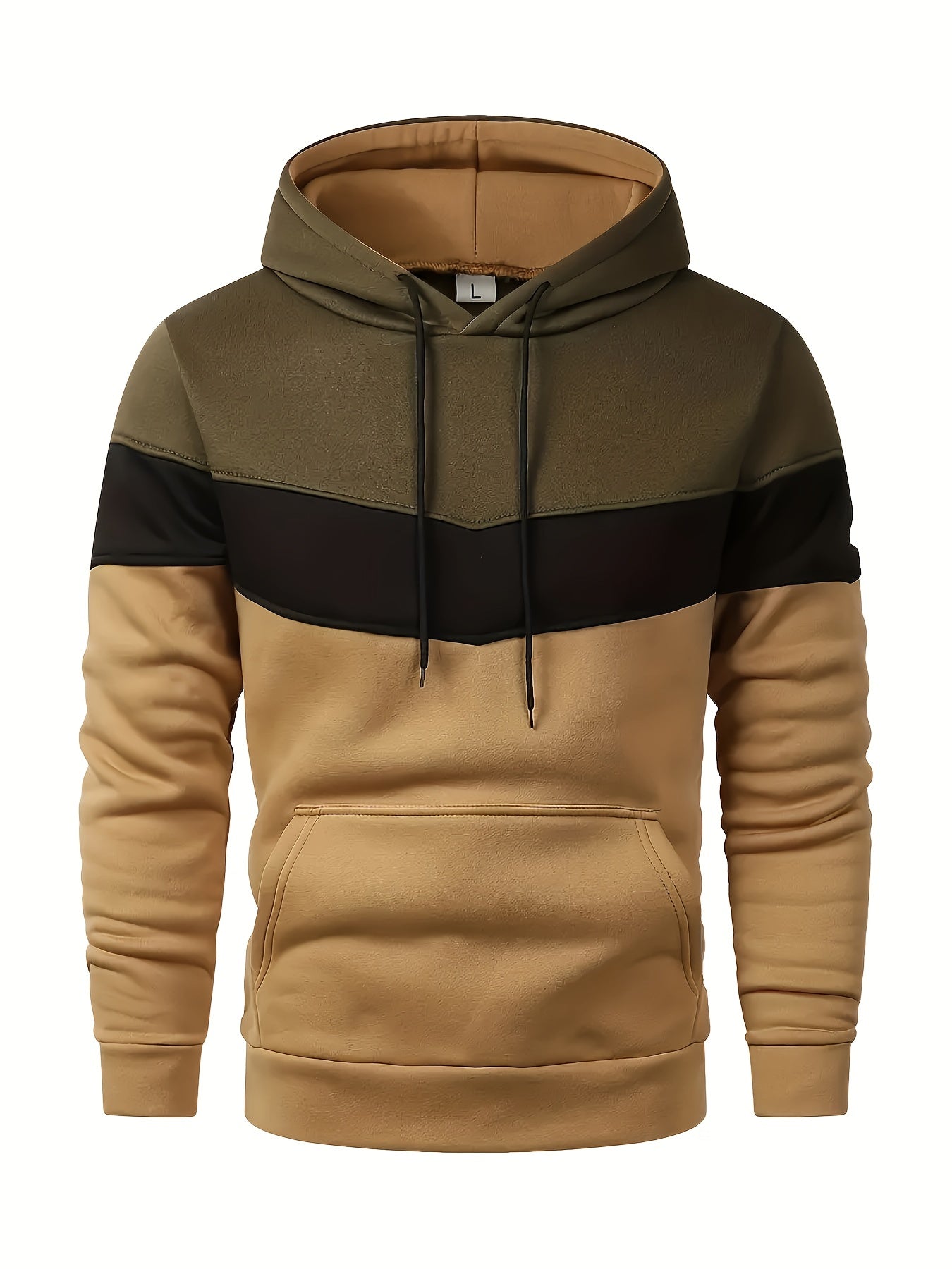 Men’s color block hoodie