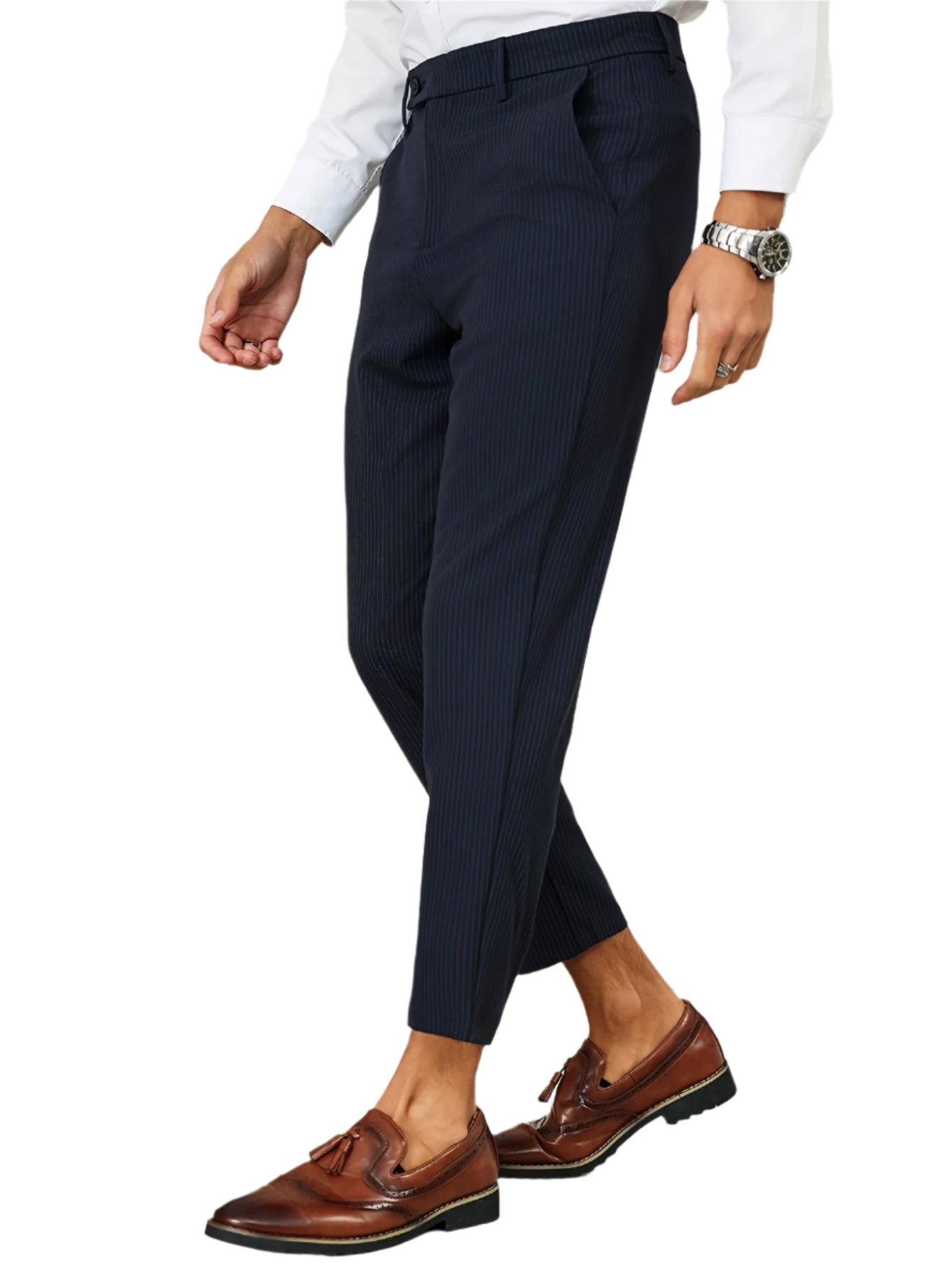 Men's formal striped trousers