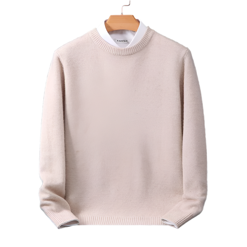 Men's long-sleeve crew-neck sweater