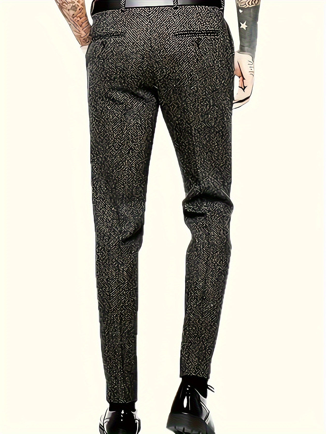 Men's vintage formal tweed pants