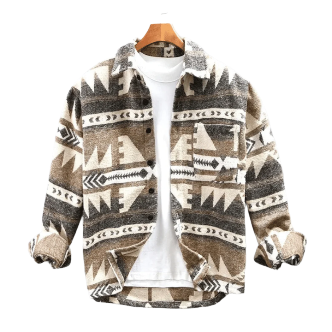 Men’s vintage boho shirt jacket