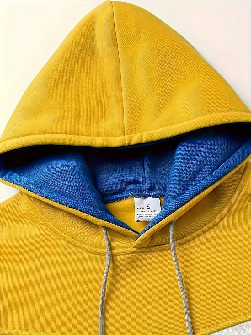 Men’s color block hoodie