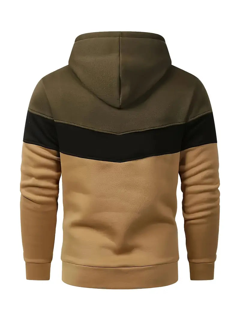 Men’s color block hoodie