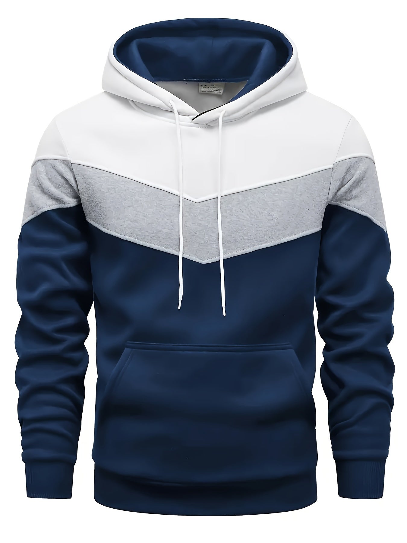 Men’s color block hoodie