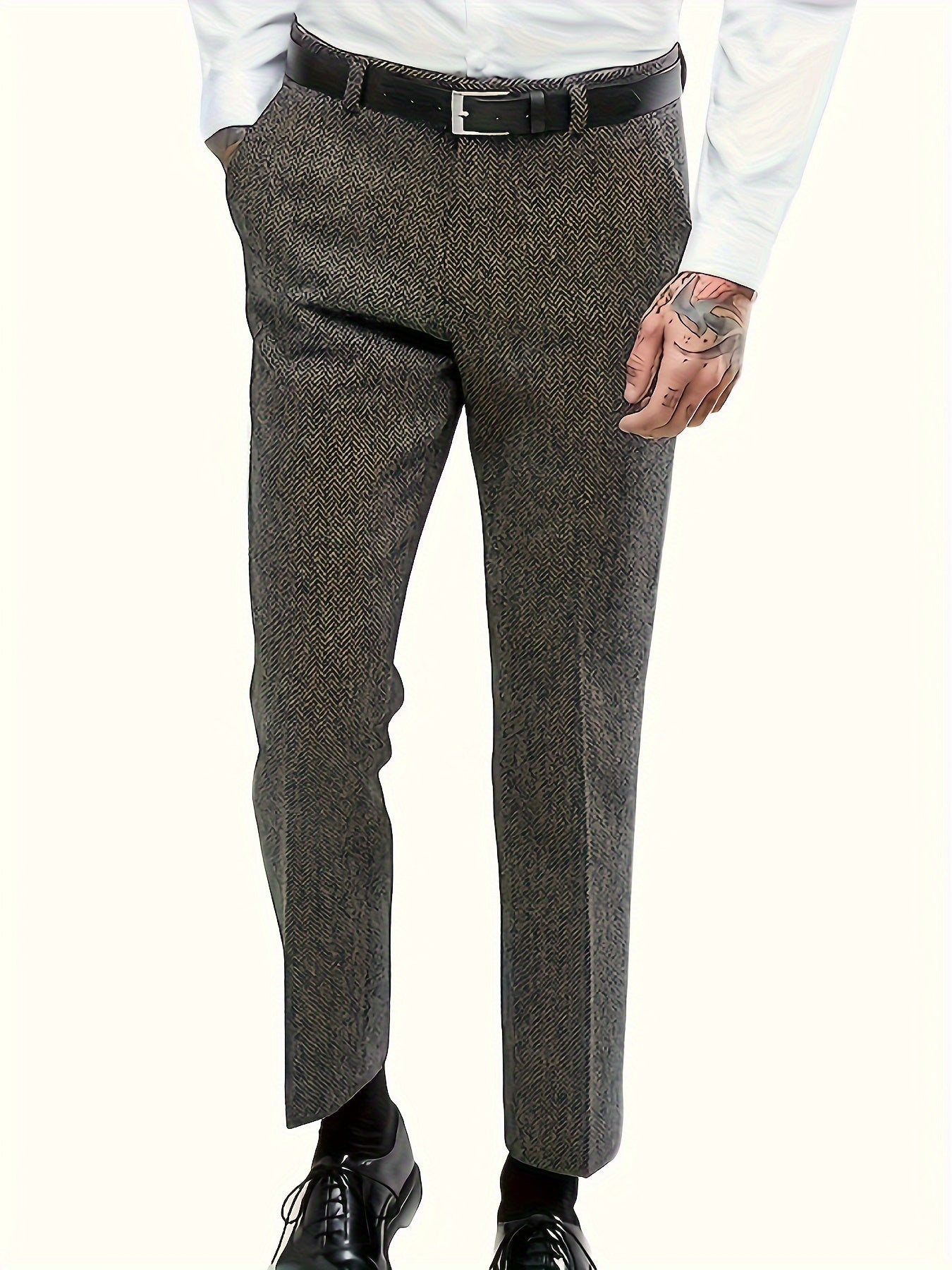 Men's vintage formal tweed pants