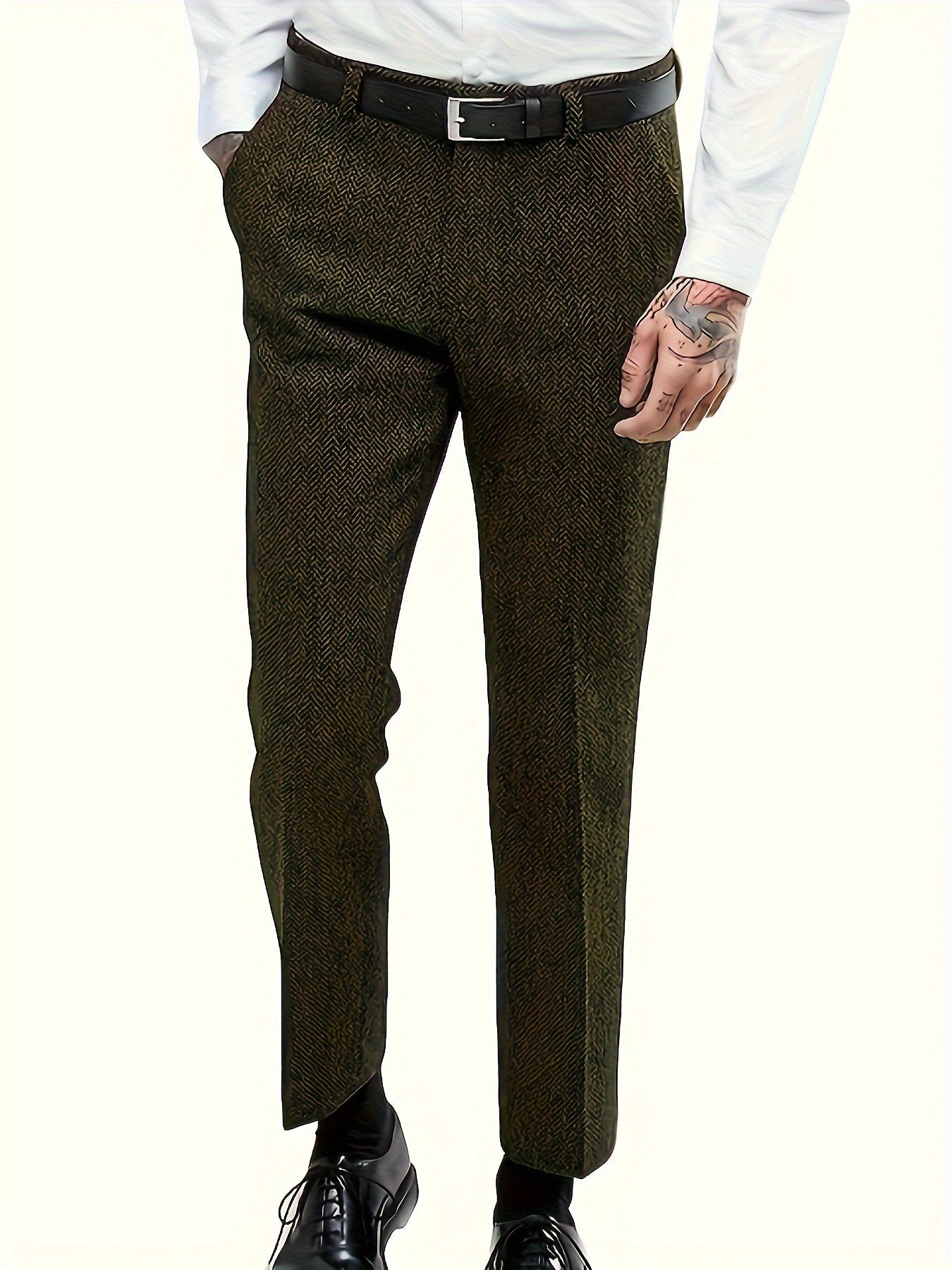 Men's vintage formal tweed pants