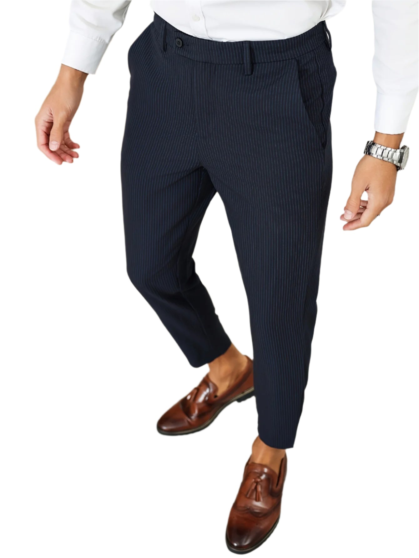 Men's formal striped trousers