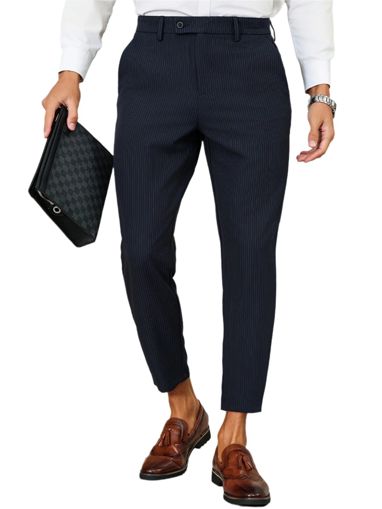 Men's formal striped trousers