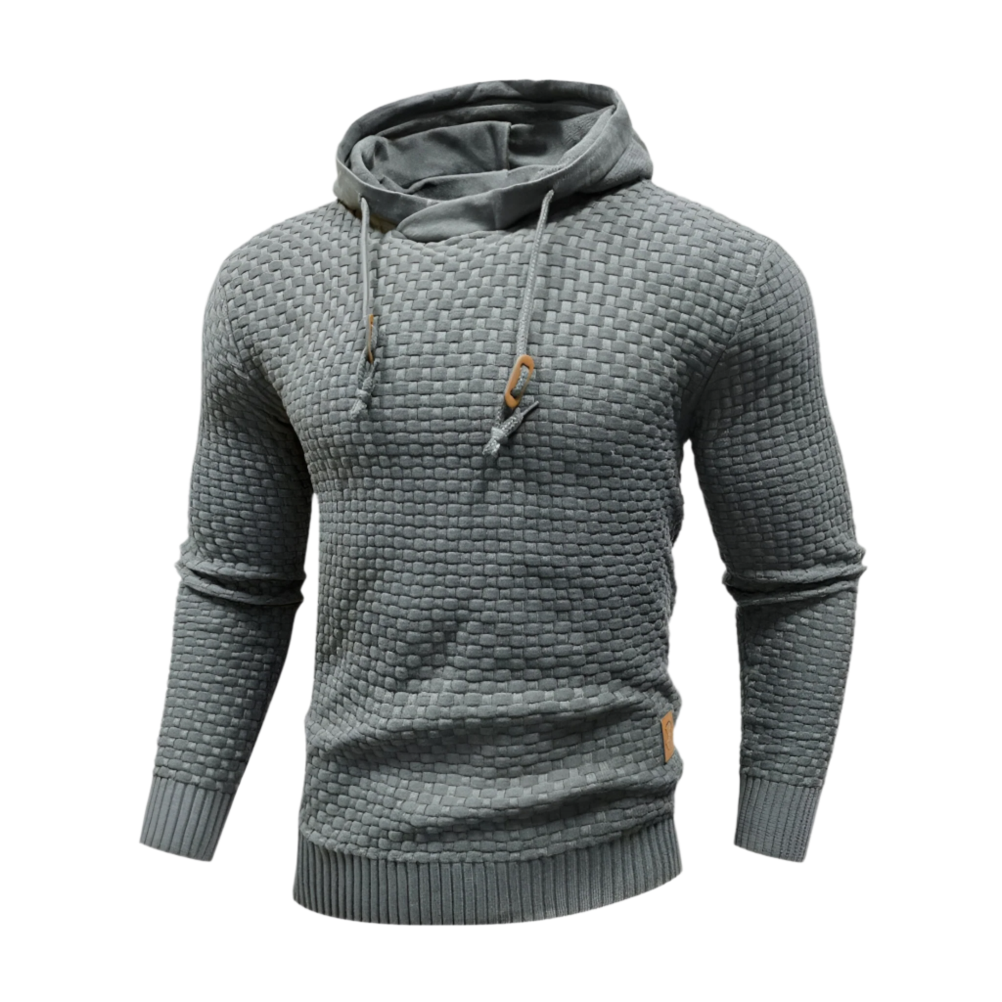 Men’s slim-fit knitted hoodie