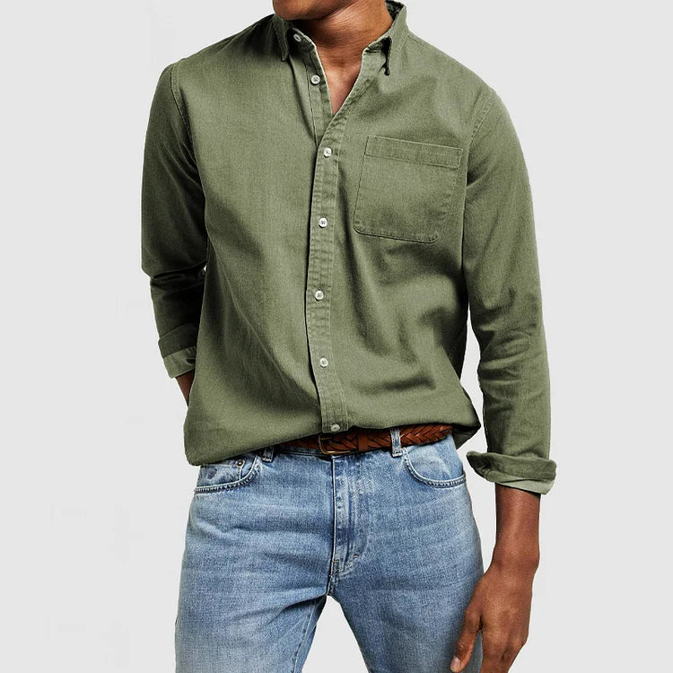 Men’s casual button-up shirt