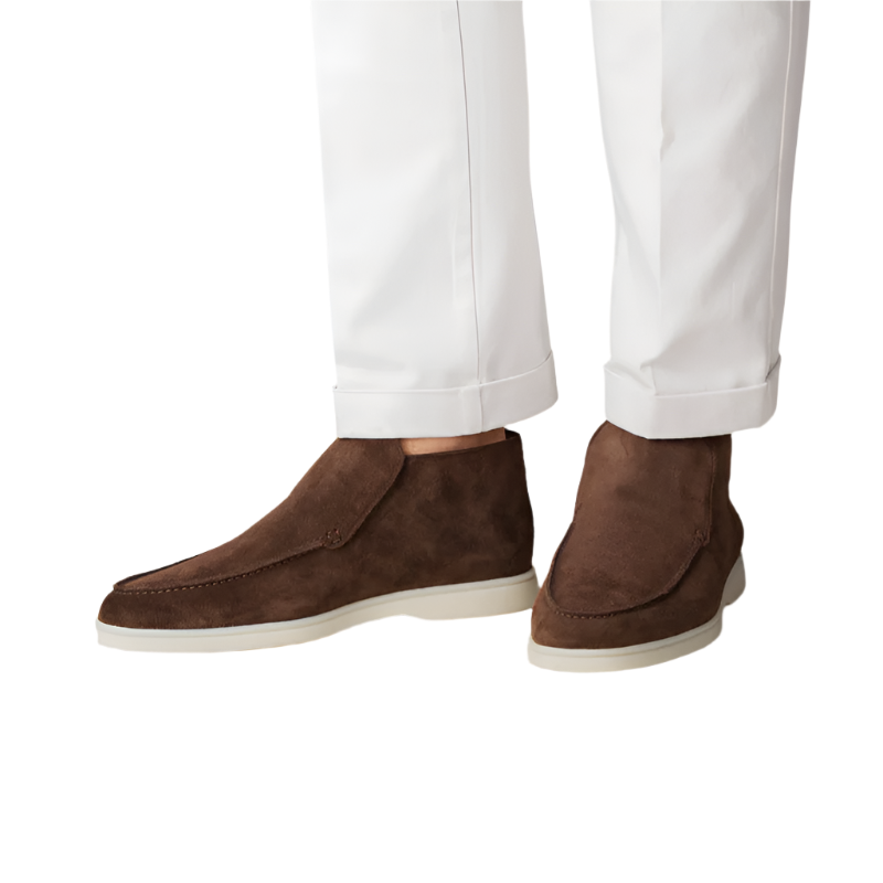 Men’s slip-on suede loafers