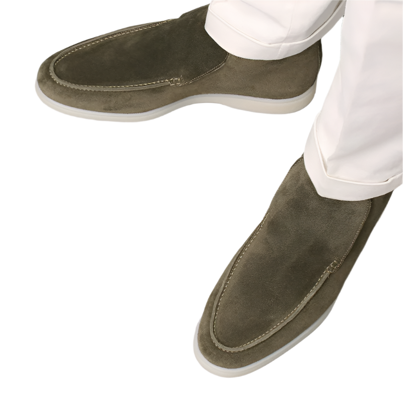 Men’s slip-on suede loafers