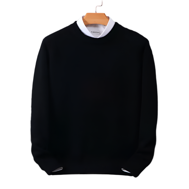 Men's long-sleeve crew-neck sweater