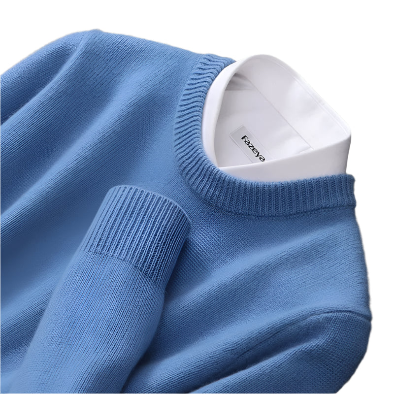 Men's long-sleeve crew-neck sweater