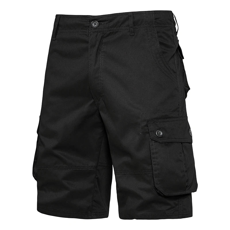 Men's multi-pocket cargo shorts