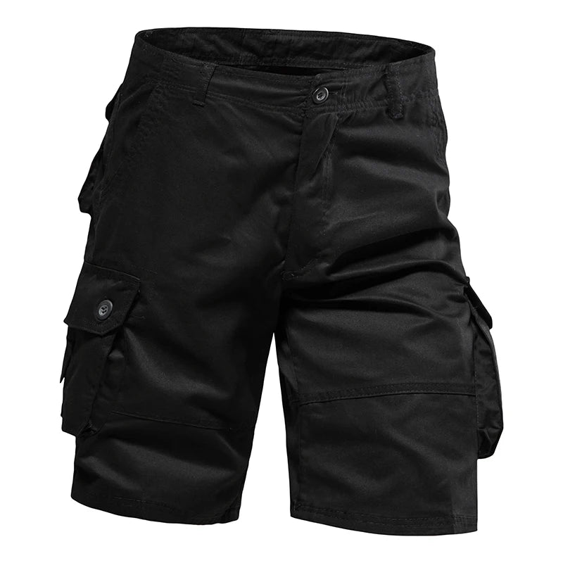 Men's multi-pocket cargo shorts