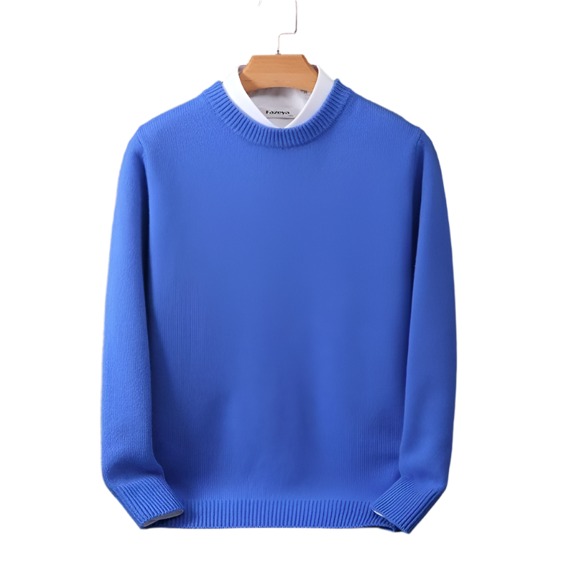 Men's long-sleeve crew-neck sweater