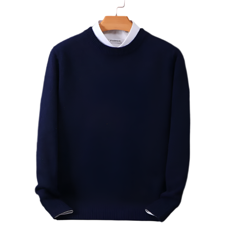 Men's long-sleeve crew-neck sweater