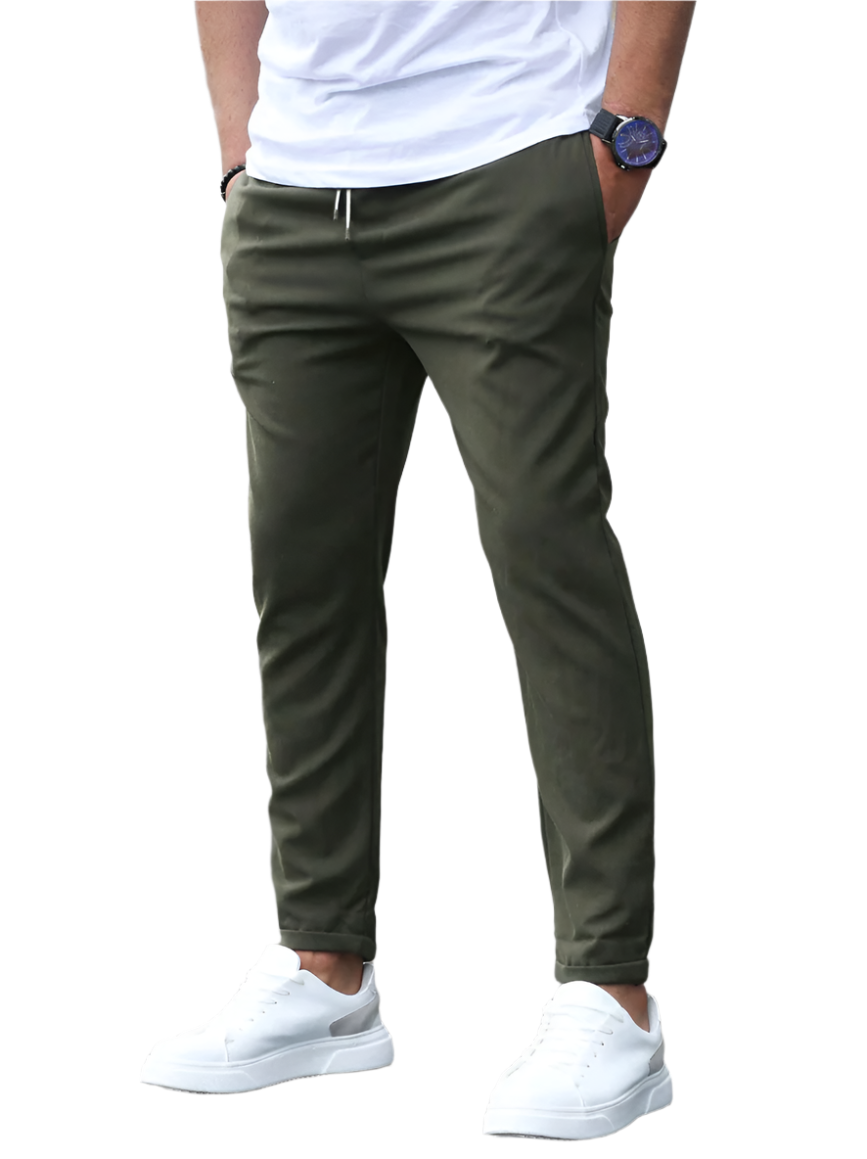 Men’s slim-fit chino joggers