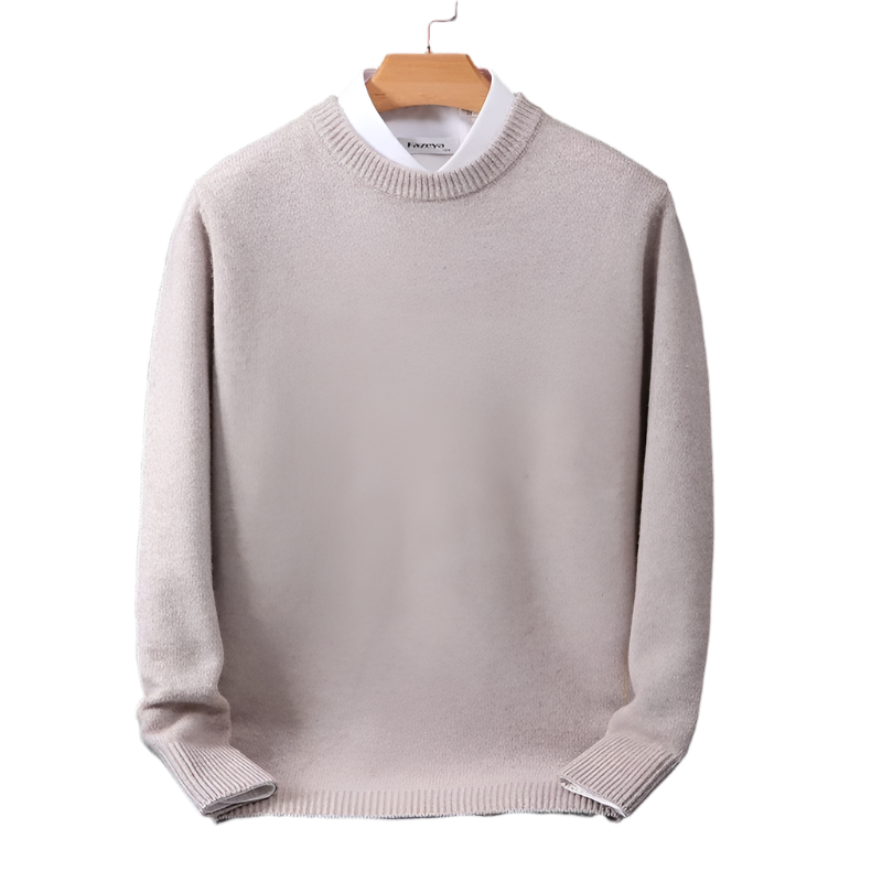 Men's long-sleeve crew-neck sweater