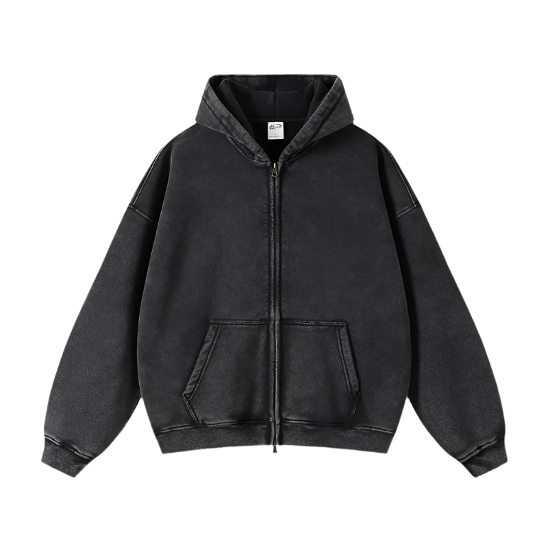 Men's oversized zip-up hoodie