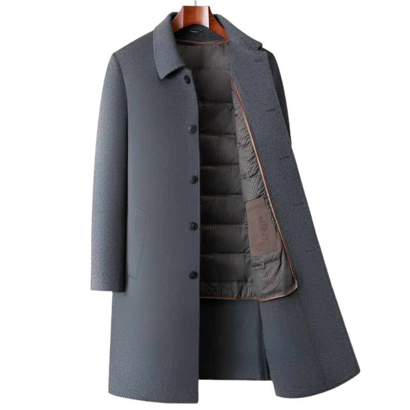 Men's warm long coat