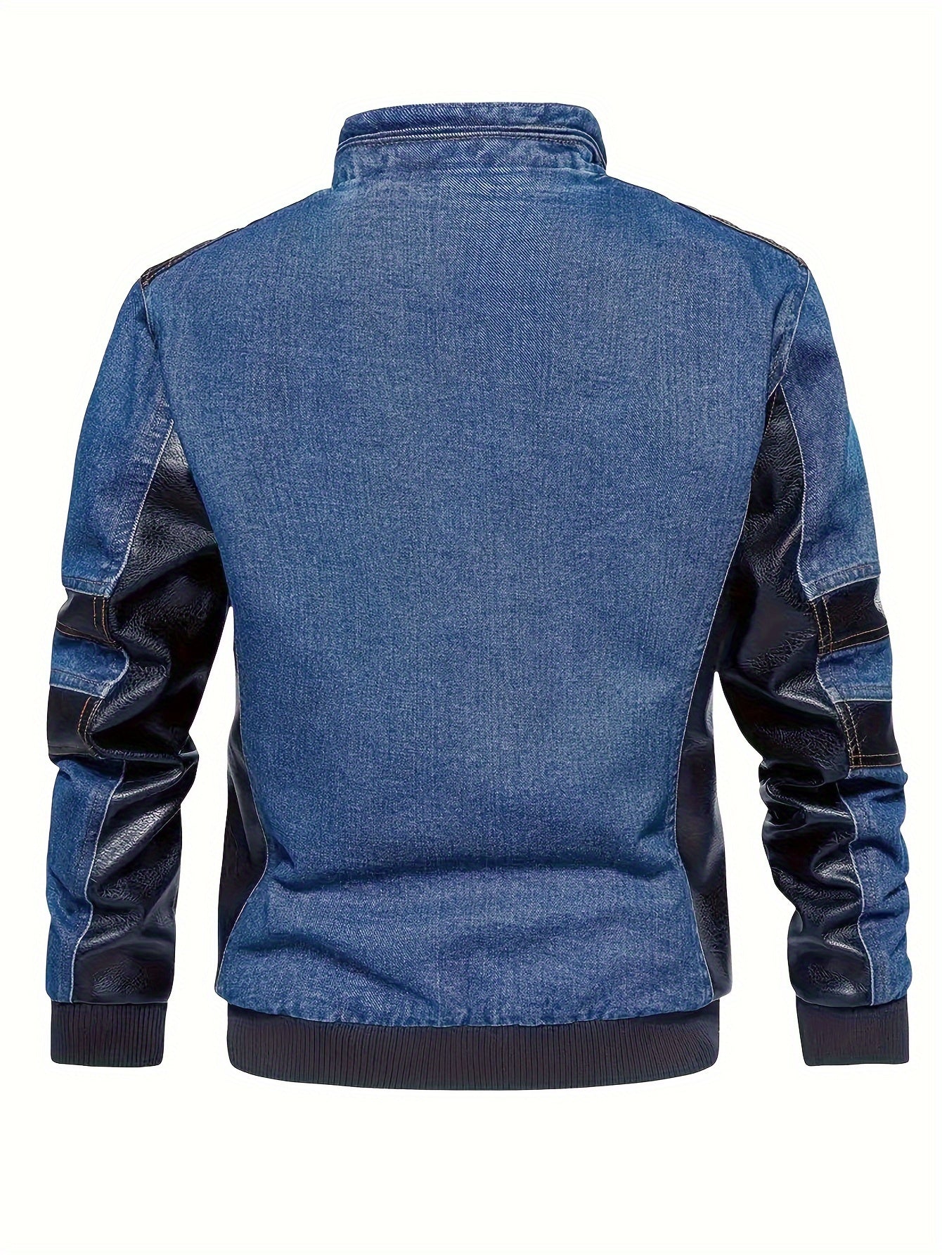 Mens denim zipper jacket