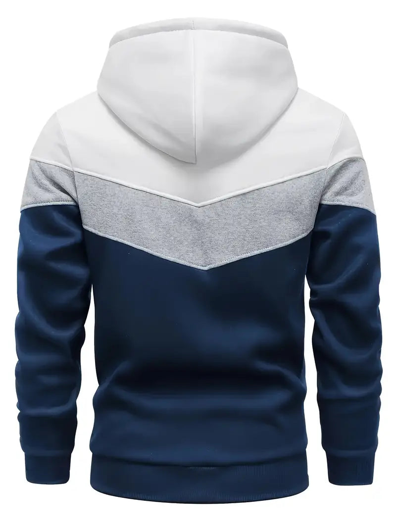 Men’s color block hoodie