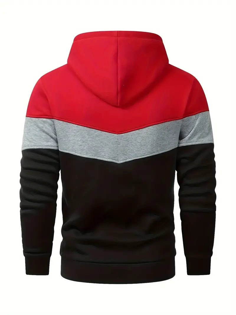 Men’s color block hoodie