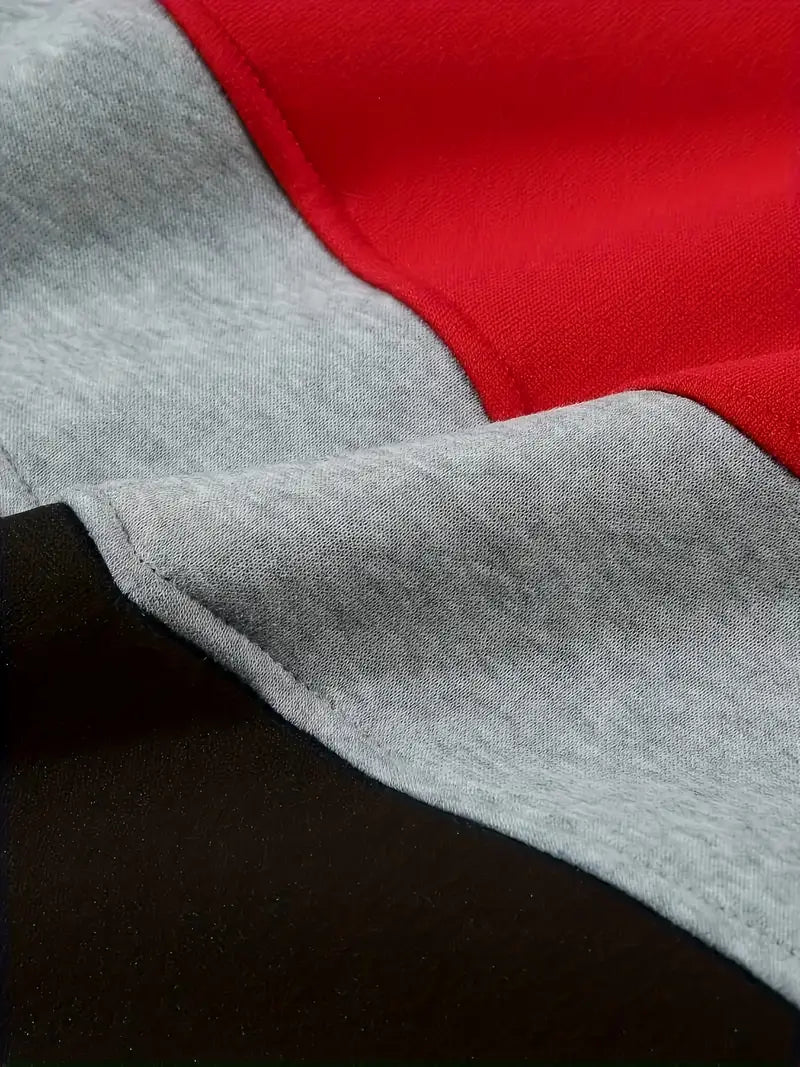 Men’s color block hoodie