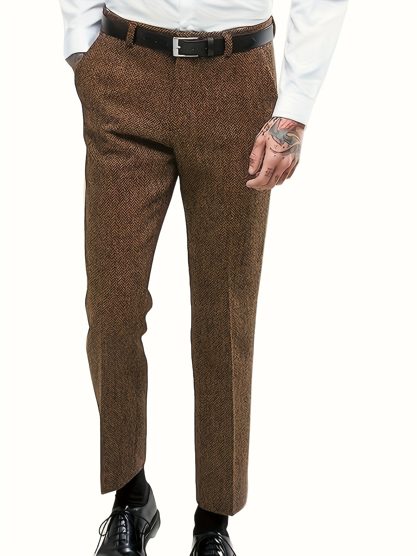 Men's vintage formal tweed pants