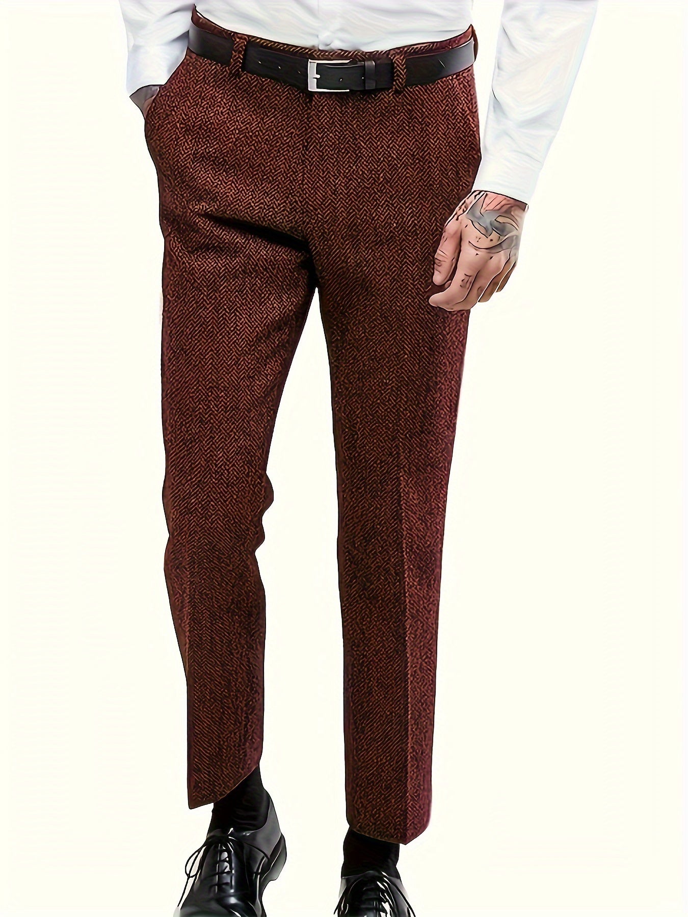 Men's vintage formal tweed pants