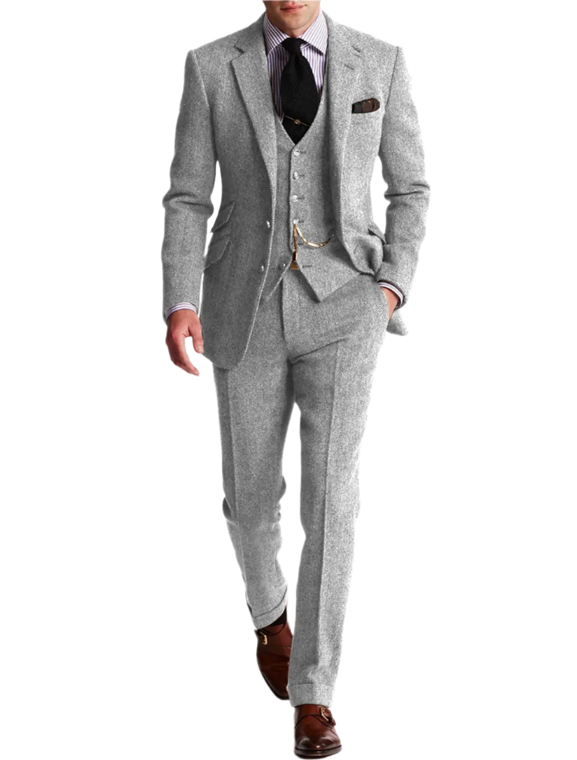 Men's vintage three-piece suit